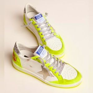 ❌ SOLD ❌ **HTF** EEUC Golden Goose neon fluorescent yellow Ballstars - size 41
